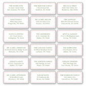 カラフルおもしろいの結婚ゲスト受信者名アドレス シール (正面)