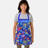 カラフルおもしろいアールデコ エプロン (インサイチュ)