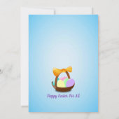 カラフルおもしろいイースターエッグホリデーズカード サンキューカード (裏面)