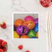 カラフルおもしろいイースター卵 スタンダードカクテルナプキン (インサイチュ)