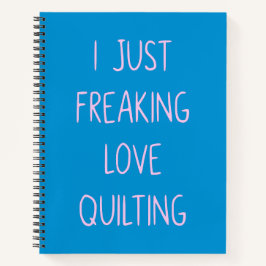 カラフルおもしろいキルティングラブことわざforキルターズ ノートブック