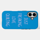 カラフルおもしろいキルティングラブことわざforキルターズ Case-Mate iPhoneケース (裏面 (横))