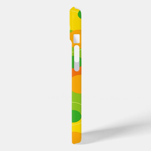 カラフルおもしろいサークル水玉模様シトラスライムグルーヴィ Case-Mate iPhoneケース (裏面 / 左)