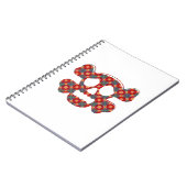 カラフルおもしろいスカル ノートブック (左側)