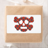 カラフルおもしろいスカル ラベル (インサイチュ)