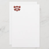 カラフルおもしろいスカル 便箋 (正面/裏面)