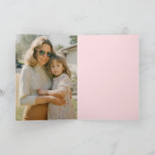 カラフルおもしろいタイポグラフィ母の日の写真 カード (内部)