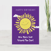 カラフルおもしろいハッピーバースデー サンキューカード (正面)