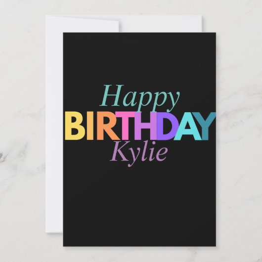 カラフルおもしろいハッピーバースデー シーズンカード (正面)