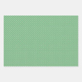 カラフルおもしろいホリおもしろいー雪だるまアートパターン ラッピングペーパーシート (正面2)