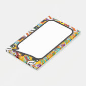 カラフルおもしろいモダン漫画本の音声バブル ポストイット (アングル)