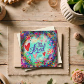 カラフルおもしろい愛されるバレンタお洒落イン ノートカード