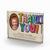 カラフルおもしろい手書感謝ギフト フォトブロック (右)