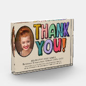 カラフルおもしろい手書感謝ギフト フォトブロック (左)