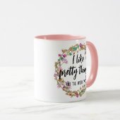 カラフルおもしろい最高のお母さん マグカップ (正面右)