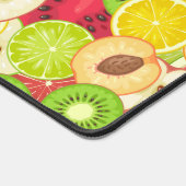 カラフルおもしろい果実模様 デスクマット (コーナー)