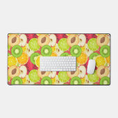 カラフルおもしろい果実模様 デスクマット (キーボード&マウス)