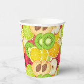 カラフルおもしろい果実模様 紙コップ (右)