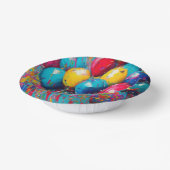 カラフルおもしろい誕生日バルーンケーキ ペーパーボウル (傾斜あり)