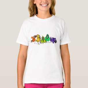 カラフルおもしろい鳥 – 絵画' -おもしろい Tシャツ