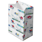 カラフルおもしろい ミディアムペーパーバッグ (正面アングル)