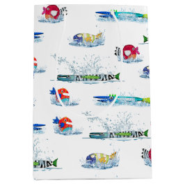 カラフルおもしろい ミディアムペーパーバッグ