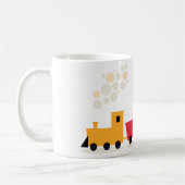 カラフルおもちゃ列車 蒸気機関車 コーヒーマグカップ (左)