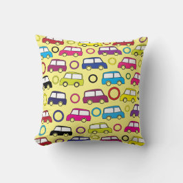 カラフルおもちゃ車パタ子供へーン クッション