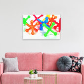 カラフルおもちゃ キャンバスプリント (インサイチュ (リビング))