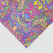 カラフルお尻ガーリーファンタジードードルパターン 薄葉紙 (詳細)