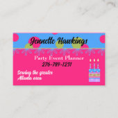 カラフルお洒落イベントプランナー 名刺 (正面)