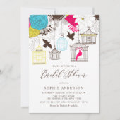 カラフルお洒落ブライダルシャワー 招待状 (正面)