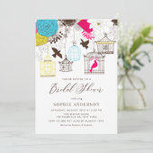 カラフルお洒落ブライダルシャワー 招待状 (スタンド正面)