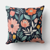 カラフルお洒落ボーフローラ クッション (裏面)