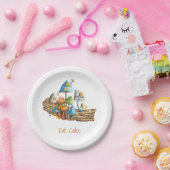 カラフルお洒落引っ越し祝いパーティー ペーパープレート (パーティー)