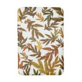 カラフルお洒落秋秋素朴葉 バスマット (正面縦)