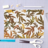 カラフルお洒落秋秋素朴葉 薄葉紙 (クラフト)