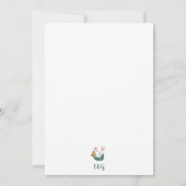 カラフルお洒落結婚花 招待状 (裏面)