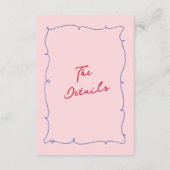 カラフルお洒落縁どとScriptの結婚詳細 エンクロージャーカード (裏面)