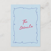 カラフルお洒落縁どとScriptの結婚詳細 エンクロージャーカード (裏面)