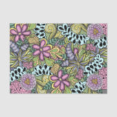 カラフルお洒落花と離れ植物学科 薄葉紙 (正面)