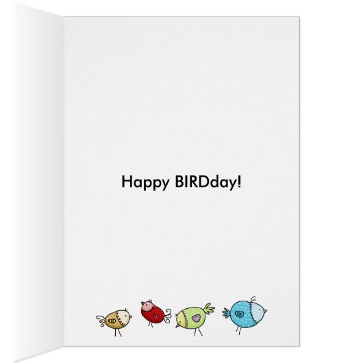 カラフルお洒落鳥 – カスタマイズ可能 (内側 (右))