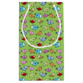 カラフルお洒落鳥 スモールペーパーバッグ (裏面)