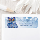 カラフルお洒落Owl AI絵を描スタイル ラベル (インサイチュ)