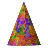 カラフルお祝いFireworks – 名前と文字の追加 パーティーハット (裏面)