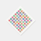 カラフルかぼちゃ模様 スタンダードカクテルナプキン (角)