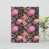 カラフルかぼちゃ秋柄スクラップブック紙 (スタンド正面)