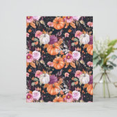 カラフルかぼちゃ秋柄スクラップブック紙 (スタンド正面)