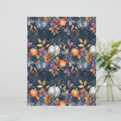 カラフルかぼちゃ秋柄スクラップブック紙 (スタンド正面)