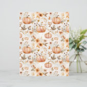 カラフルかぼちゃ秋柄スクラップブック紙 (スタンド正面)